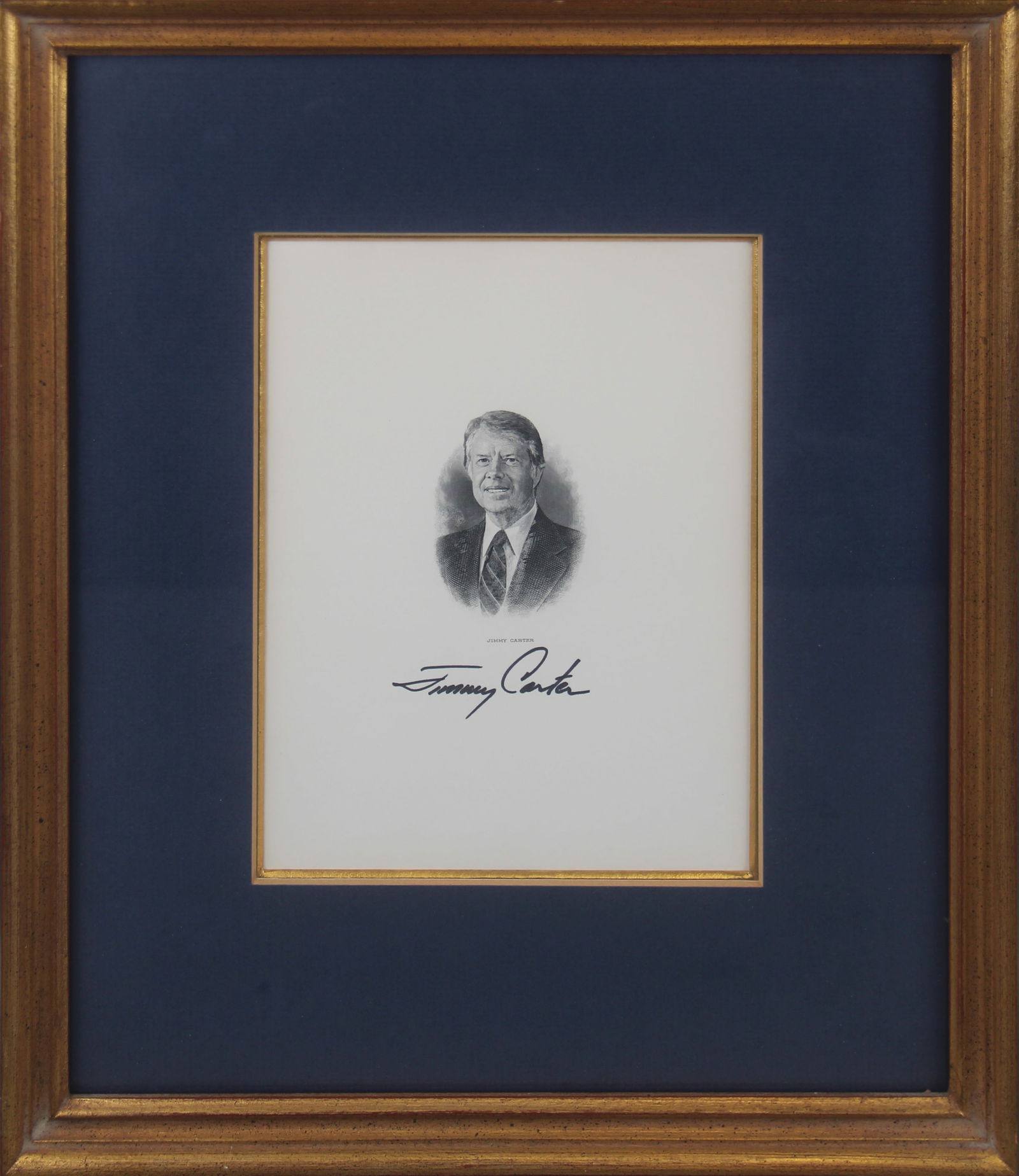 President Jimmy Carter Signed Engraving (1 of 3)