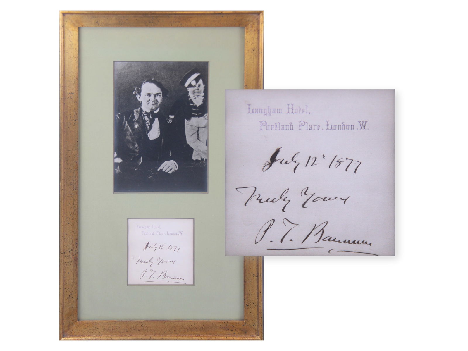 P.T. Barnum Signed Note (1 of 3)