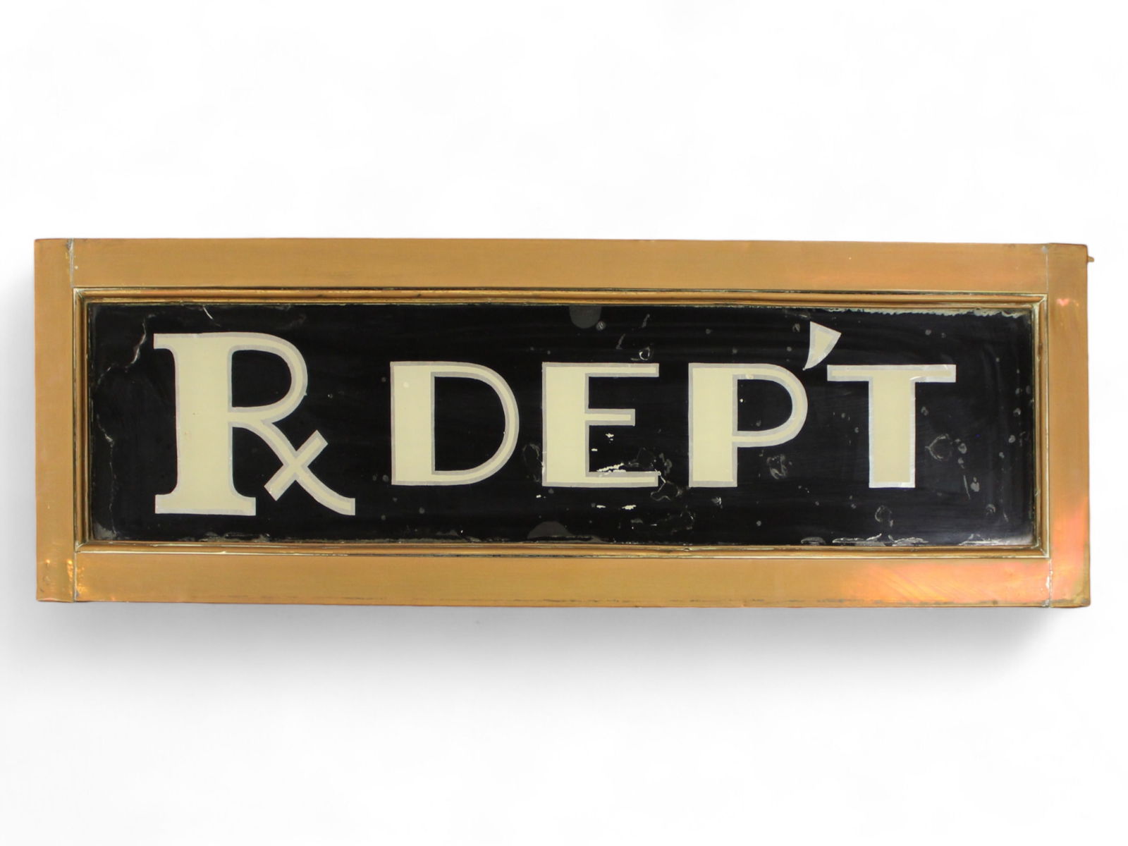 Pharmacy Department Reverse Painted Glass Sign (1 of 4)