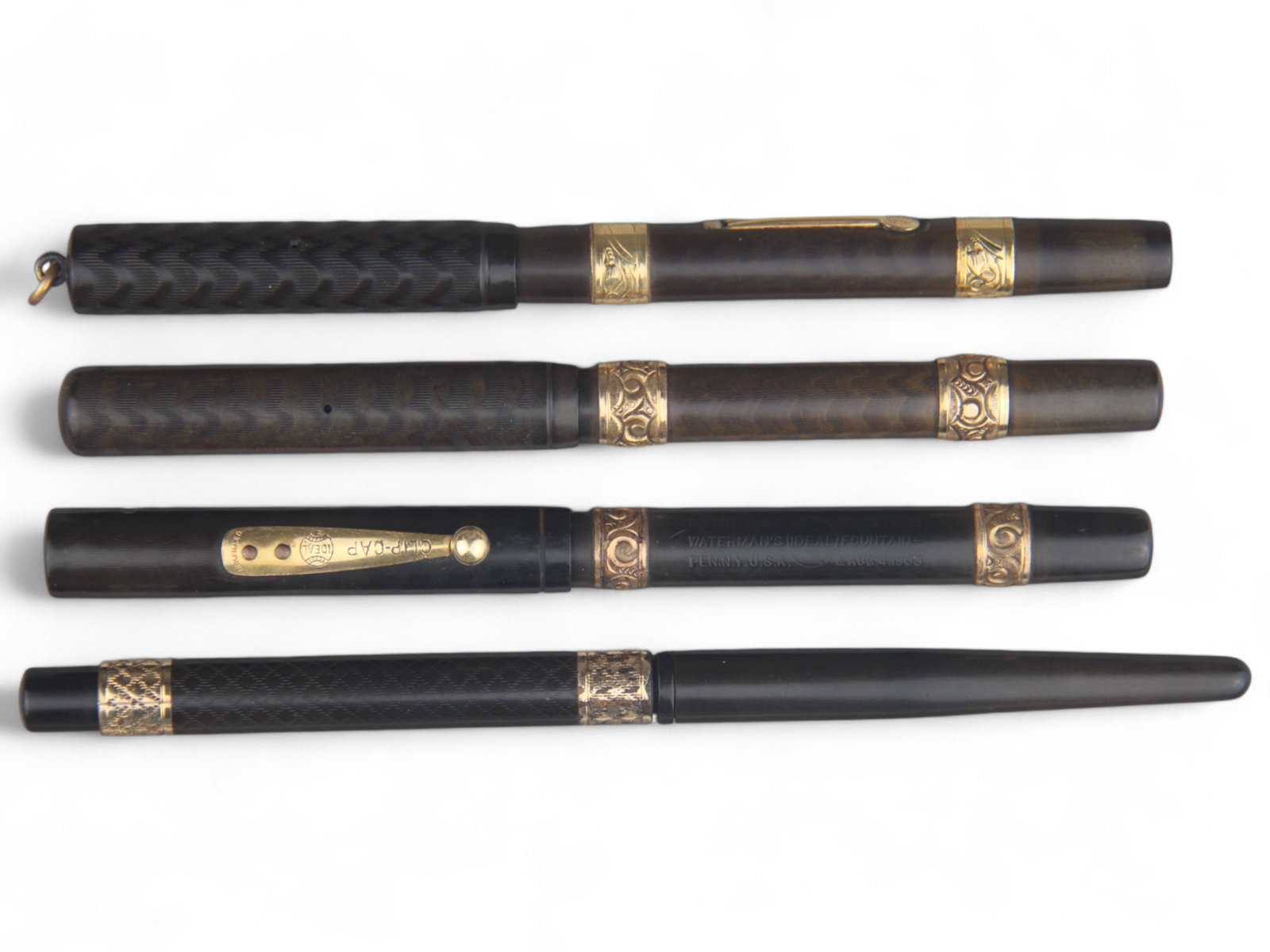 (4) Early Waterman Fountain Pens (1 of 3)