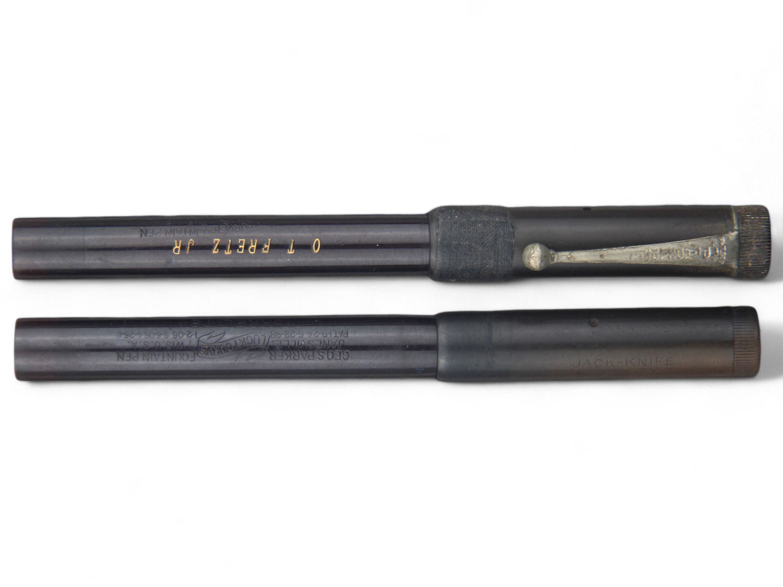 (2) Parker Bakelite Jack Knife Safety #20 Pens (1 of 3)