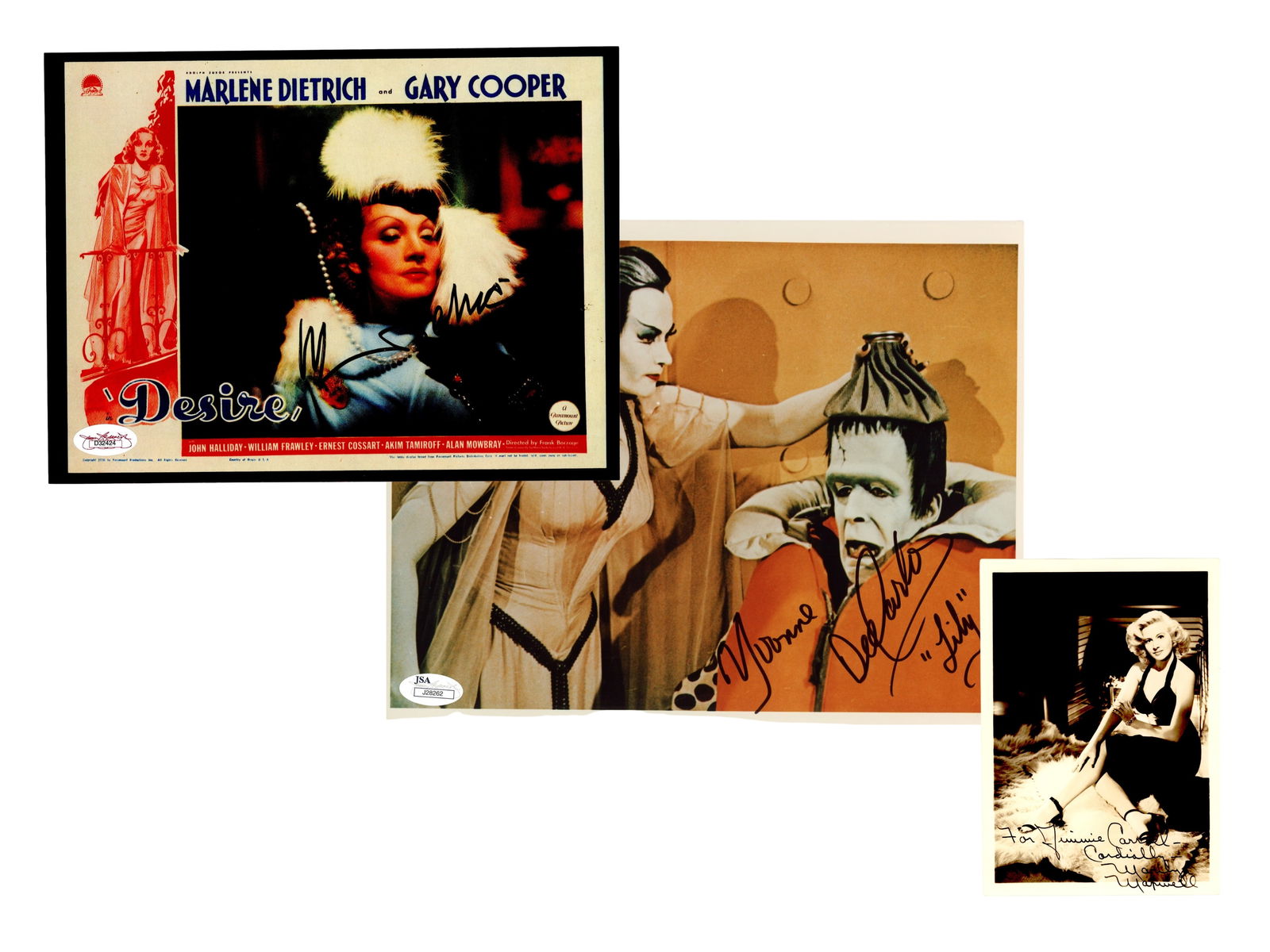 Celebrity Autograph Group of (3) (1 of 4)