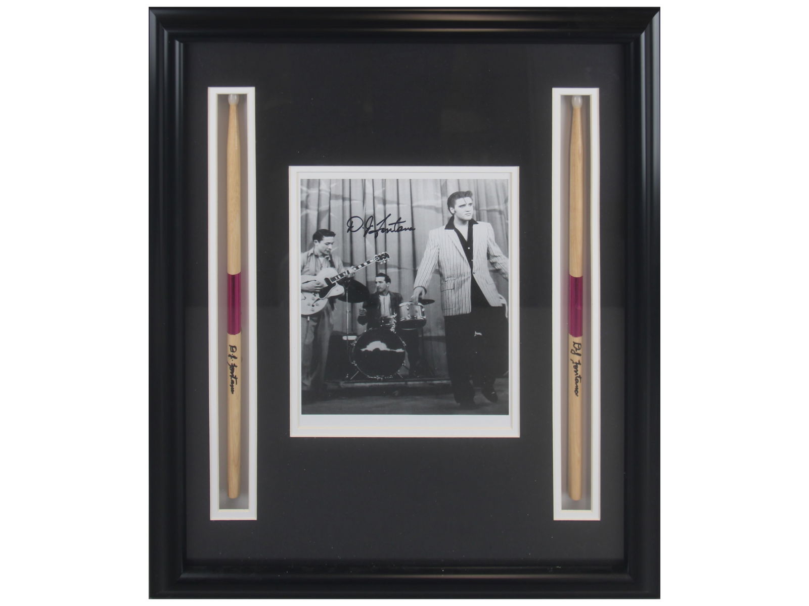 DJ Fontana Signed Drum Stick Display - JSA (1 of 5)