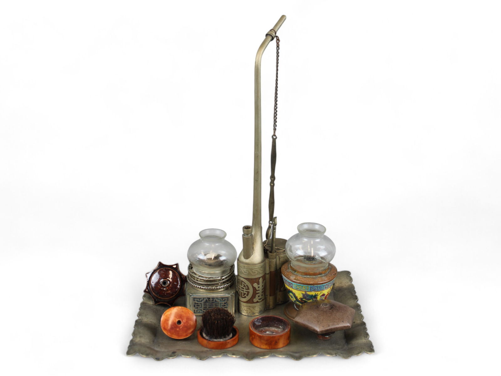 Antique Chinese Opium Pipe and Accessories (1 of 14)