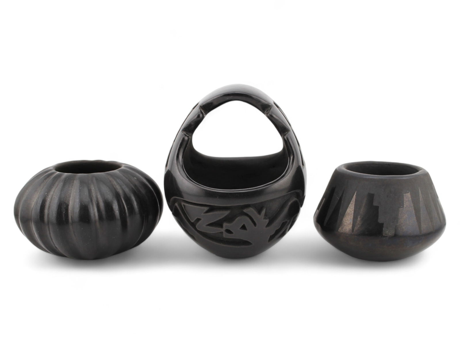 Three Piece Santa Clara Pottery Lot (1 of 13)