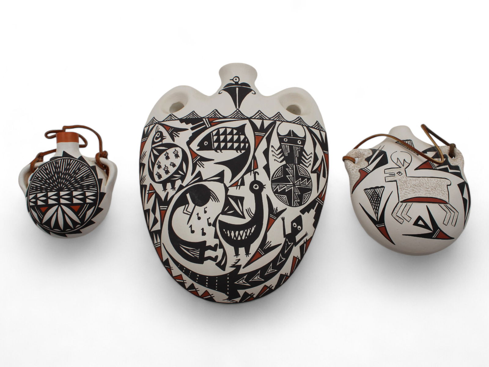 Three Piece Acoma Pottery Lot (1 of 7)