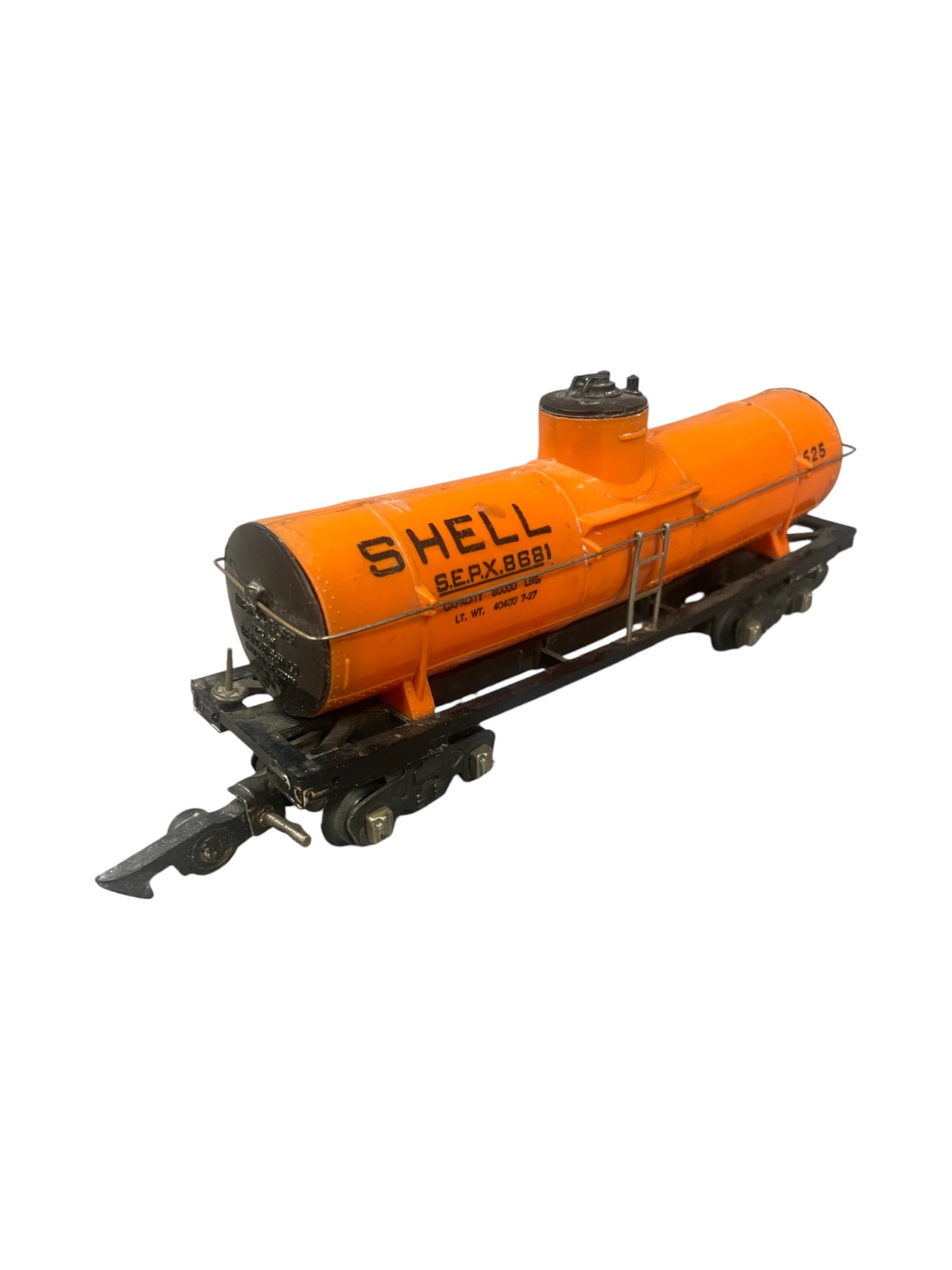 Scarce American Flyer Orange 625 Tank Car (1 of 4)