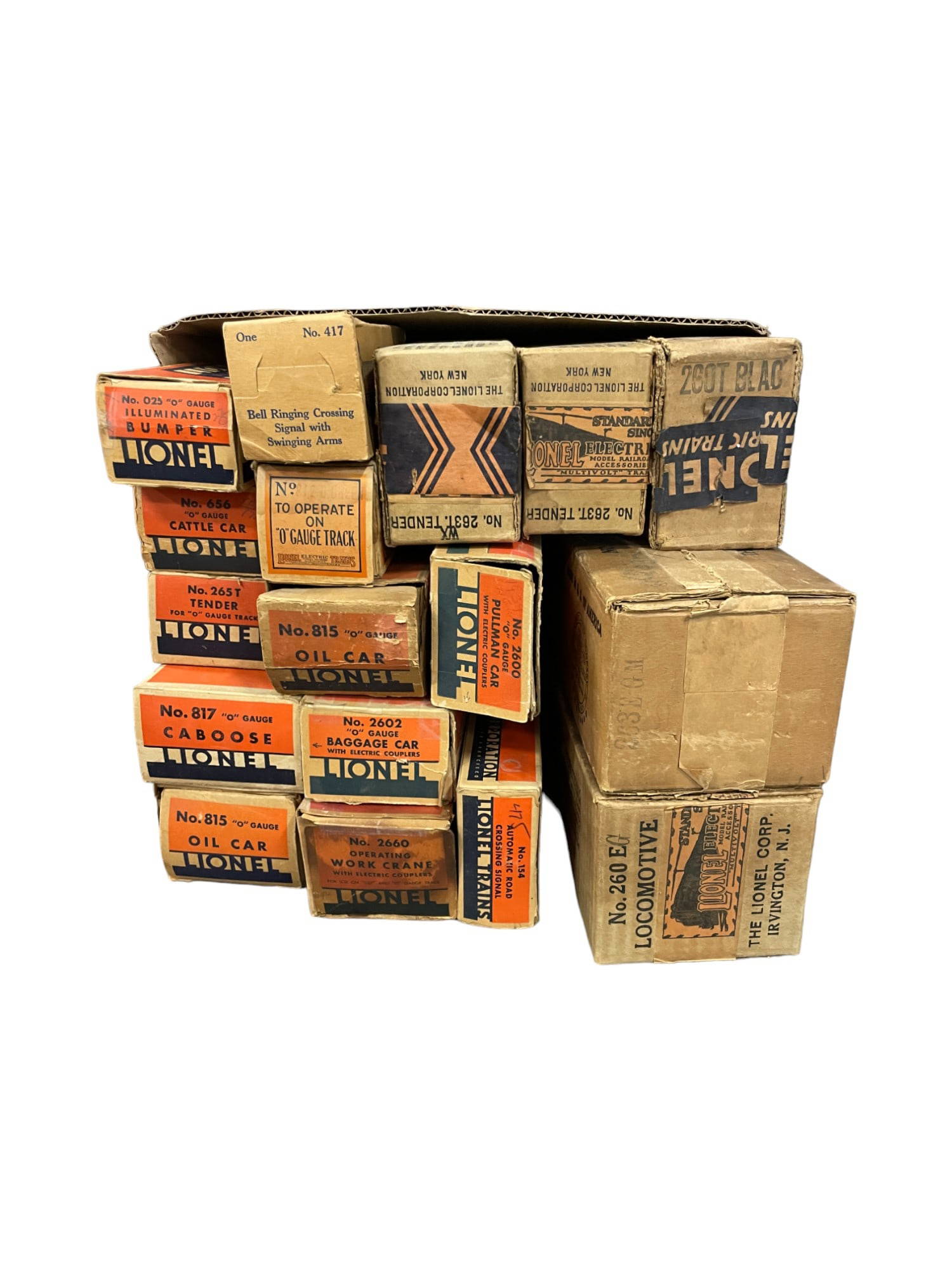 17 Useable Lionel Prewar Empty Boxes Auction