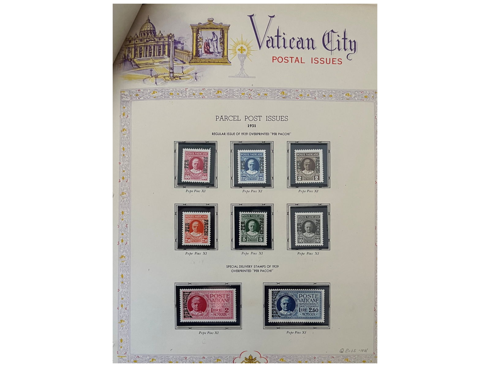 Vatican City. 1929-1969 Complete Collection (1 of 7)