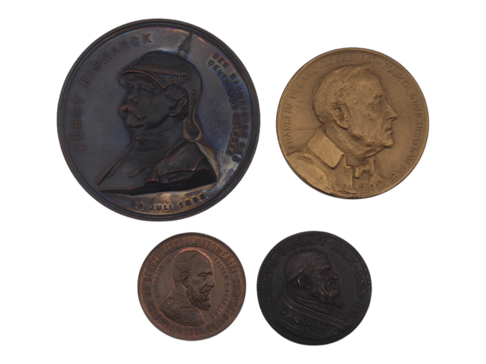 Lot of (4) Medallions (1 of 2)