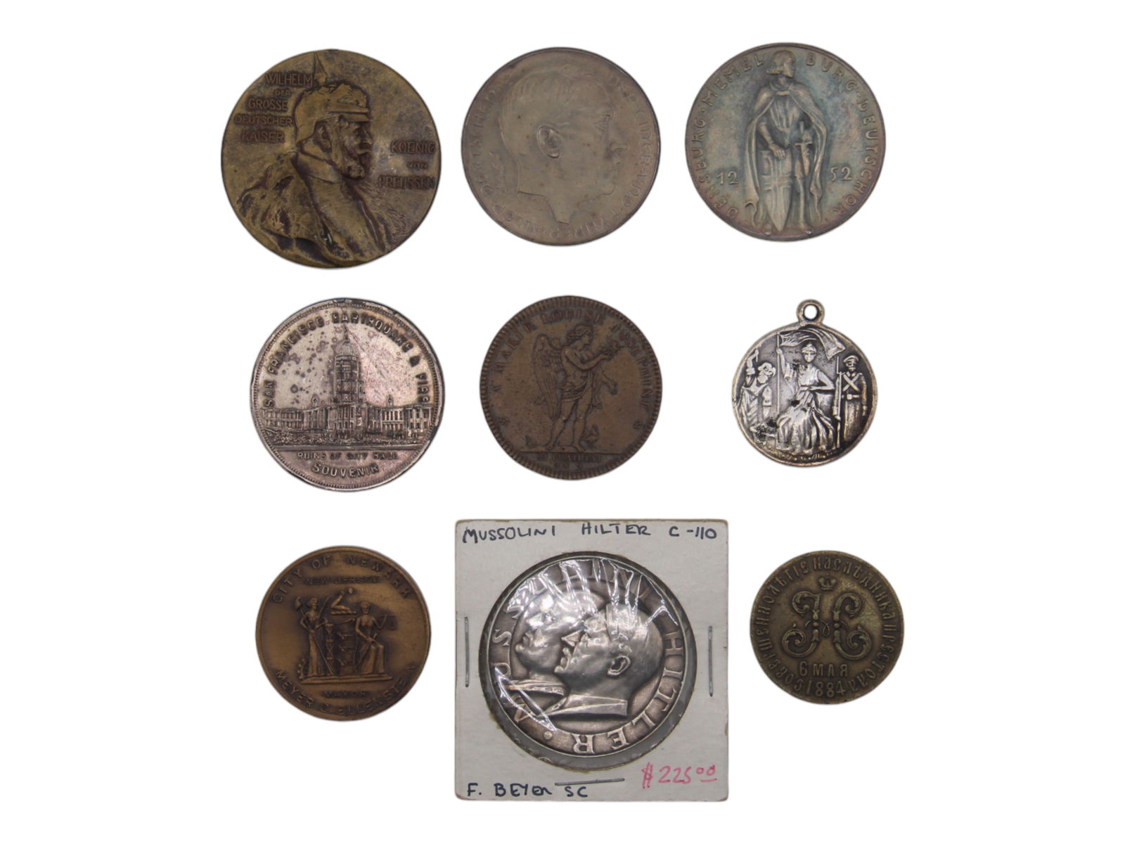 (9) Pieces. Medallions (1 of 2)