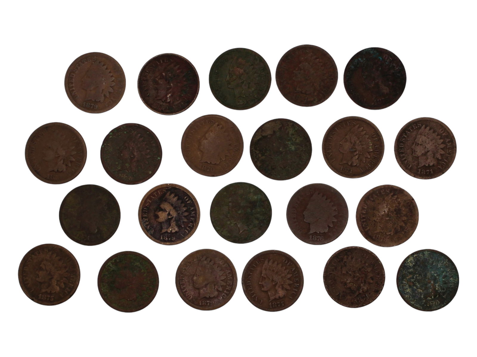 (22) Indian Head Cents (1 of 2)