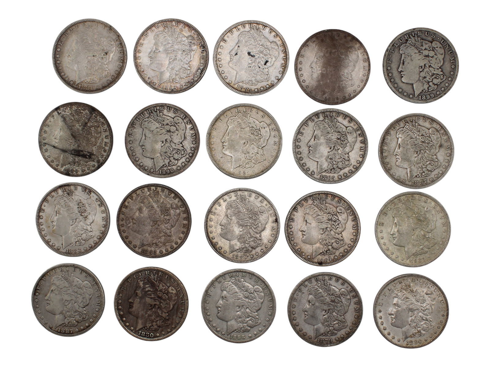 (20) Morgan Dollars (1 of 2)