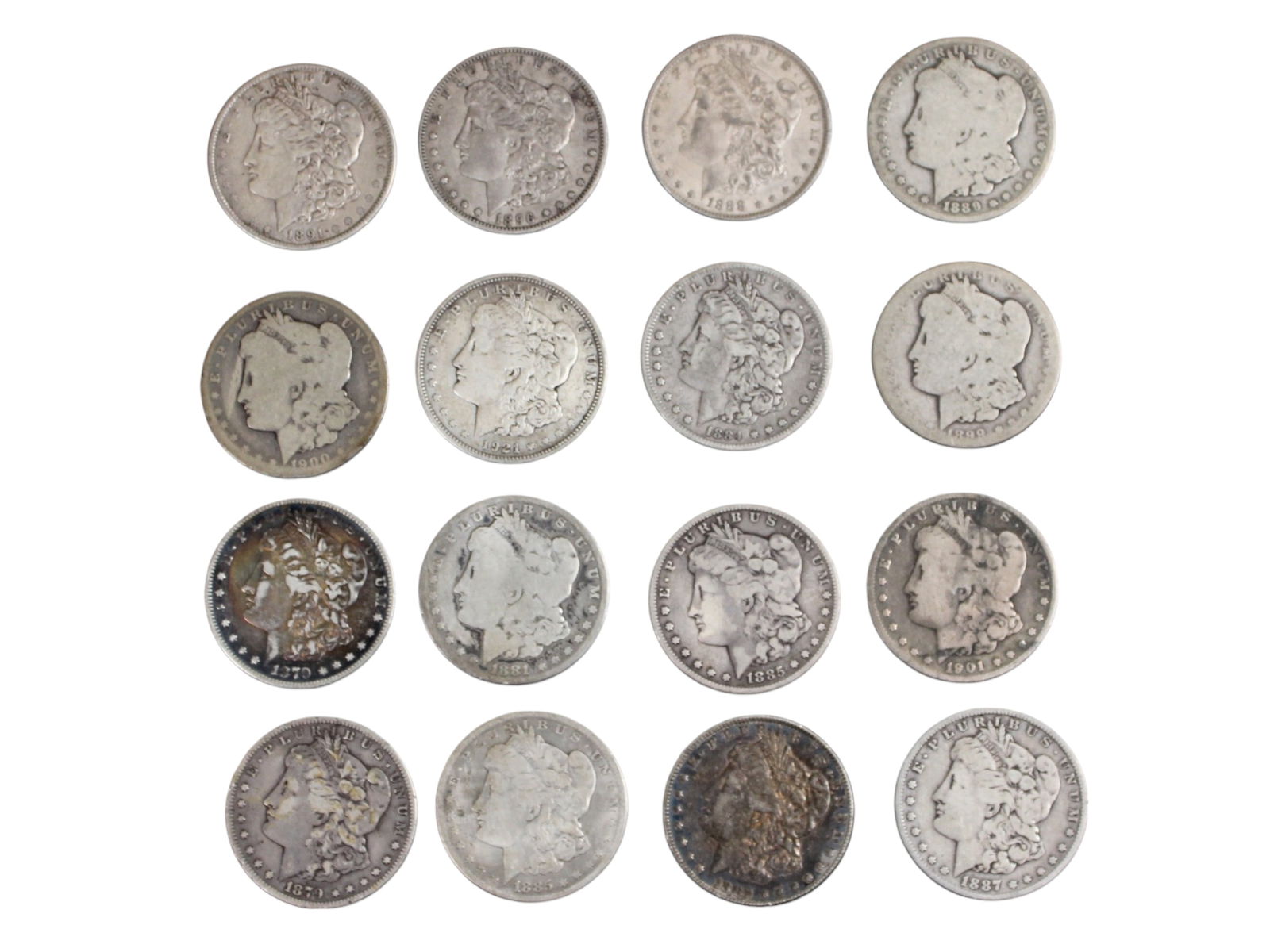 (16) Morgan Dollars (1 of 2)