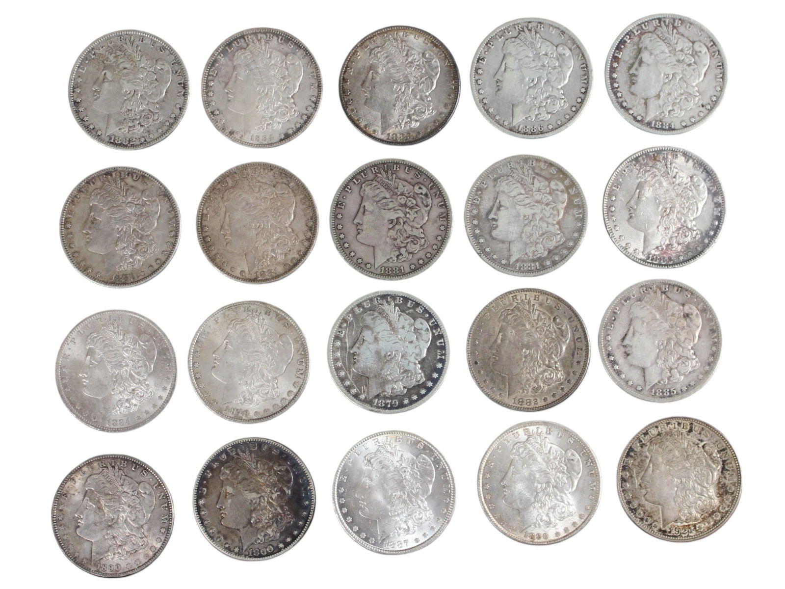 (20) Morgan Dollars (1 of 2)