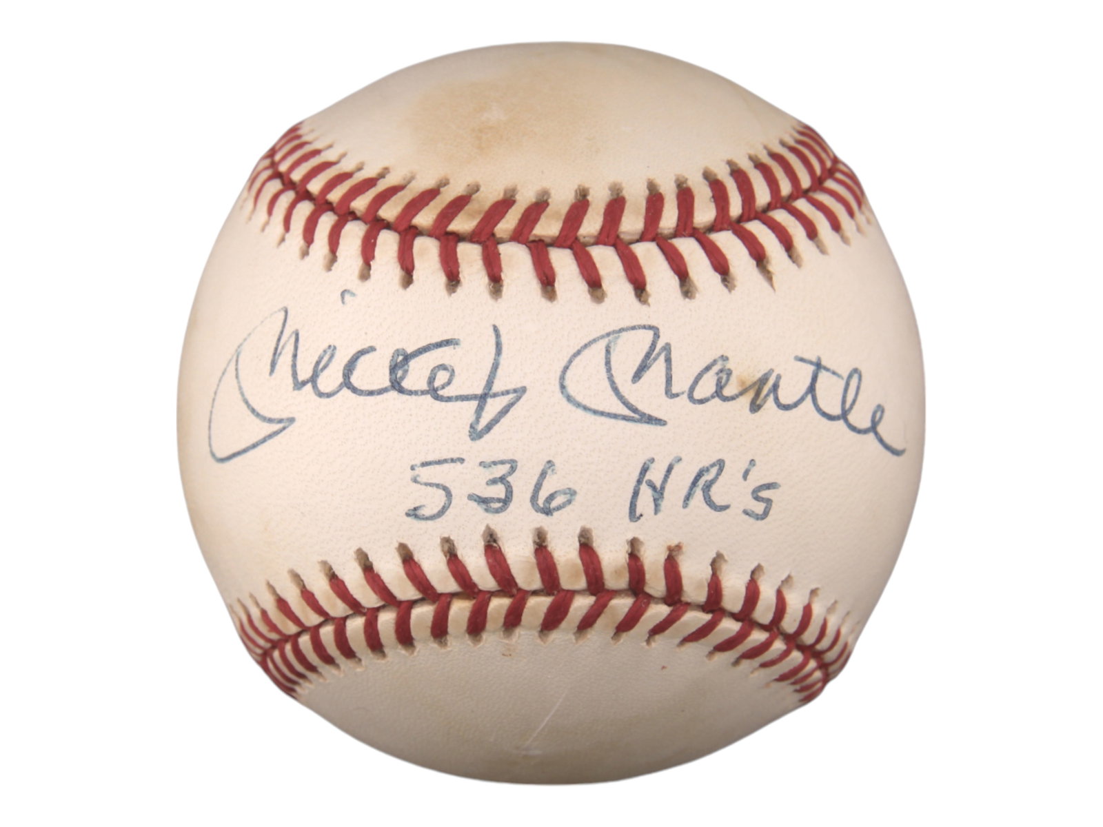 Mickey Mantle '536 HR's Signed Baseball - JSA (1 of 3)