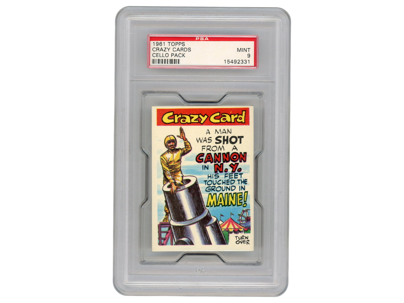 1961 Topps Crazy Cards Cello Pack PSA 9 (1 of 2)