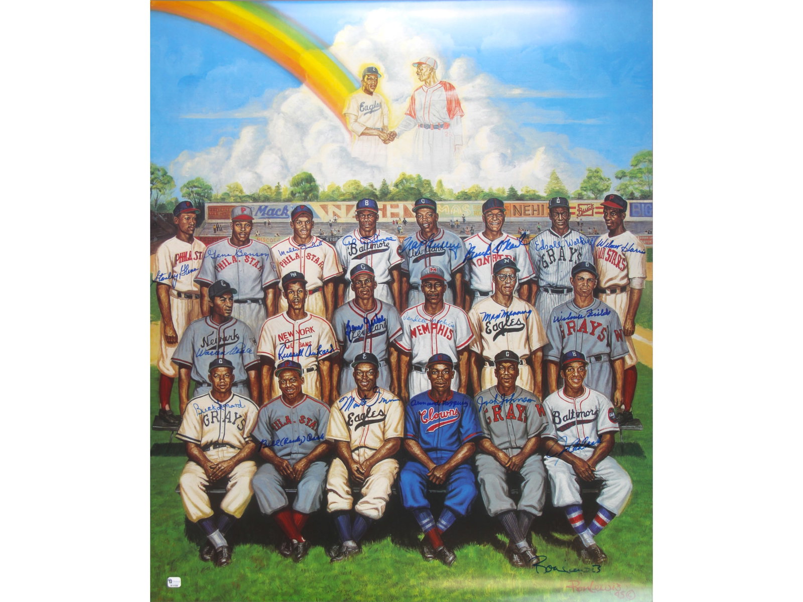 Ron Lewis, Multi Signed Nego League Legends Litho (1 of 4)