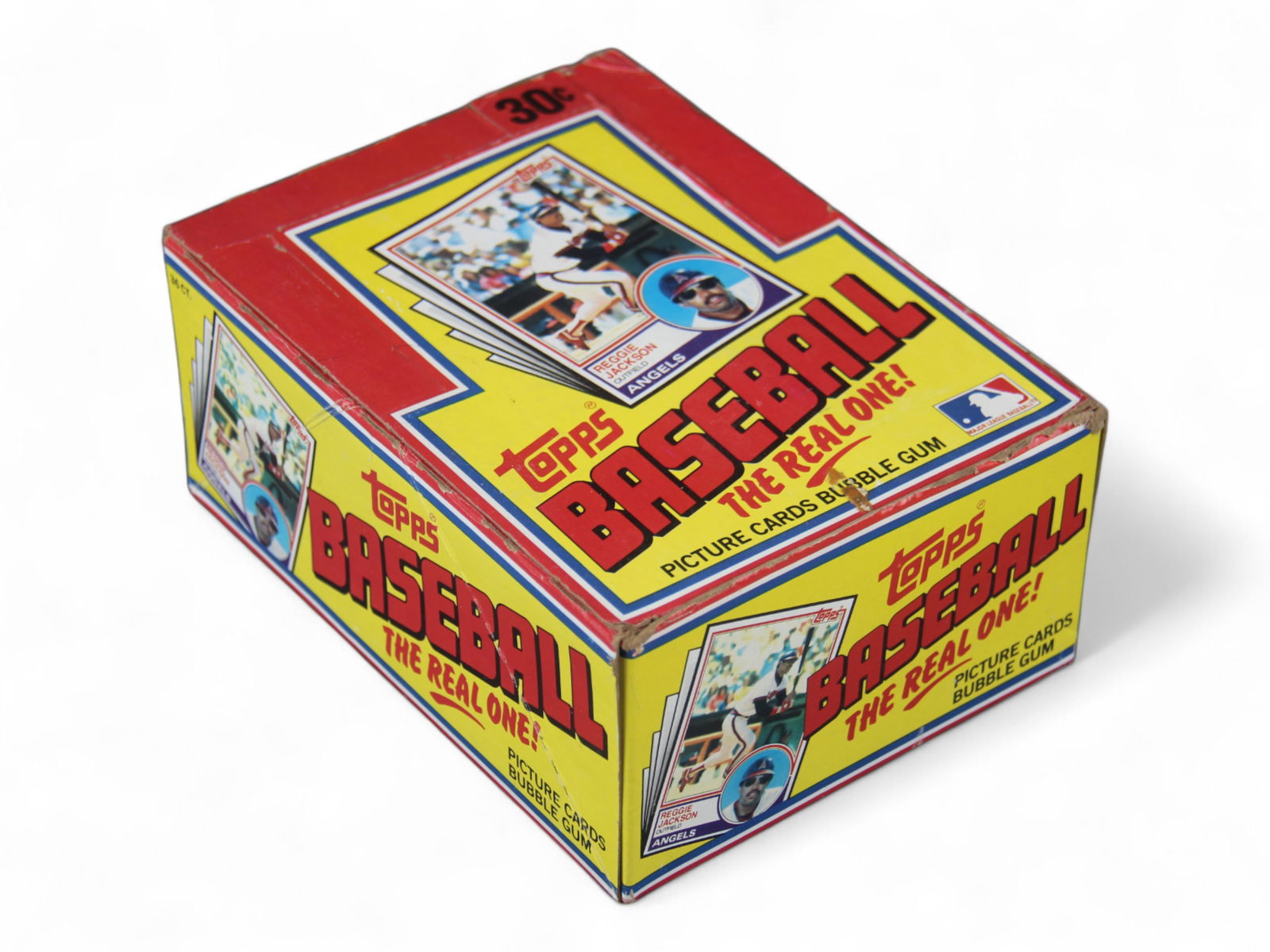 1983 Topps Baseball Complete Wax Box: 1983 Topps Baseball wax box featuring 36 unopened packs. Anyone of the 15-card packs could possibly contain a mint or even gem-mint card of Pete Rose, Nolan Ryan, Cal Ripken Jr., George Brett, Mike Sc