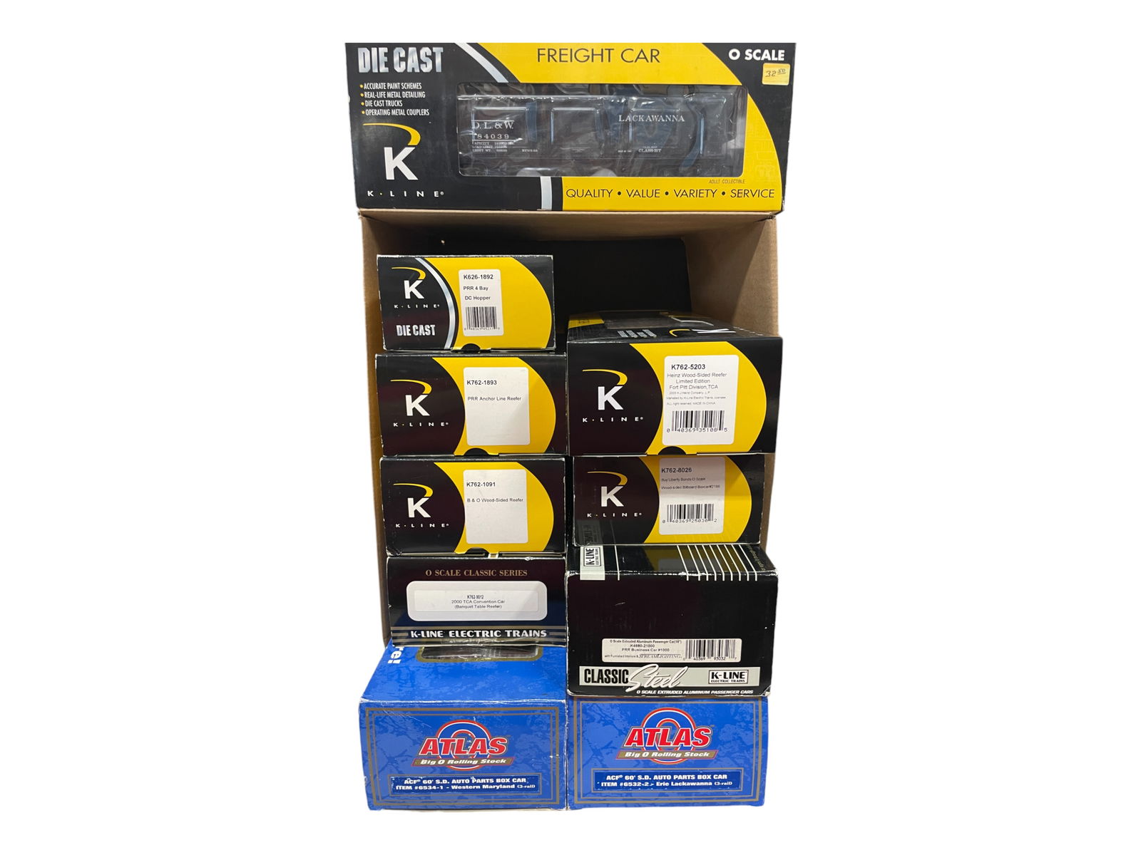 10 K-Line & Atlas Train Cars (1 of 5)