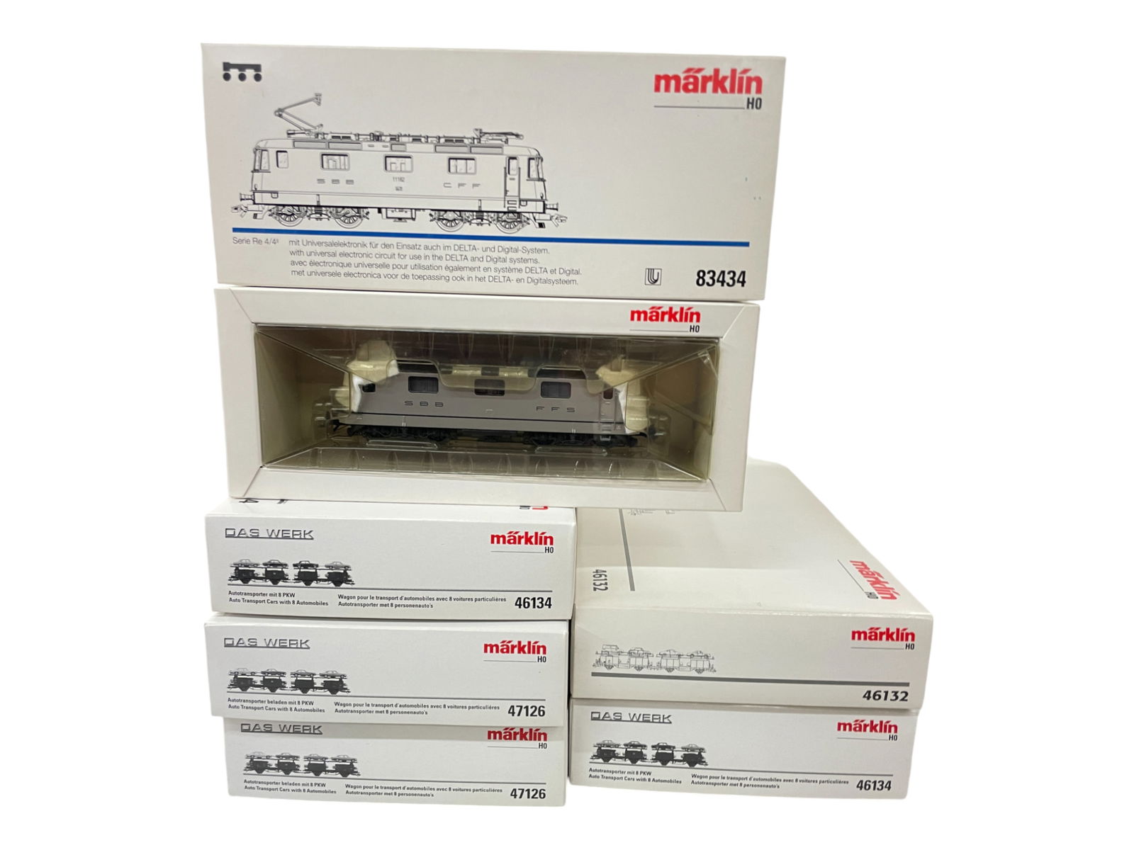 6pc Marklin HO Auto-Transport Train (1 of 6)