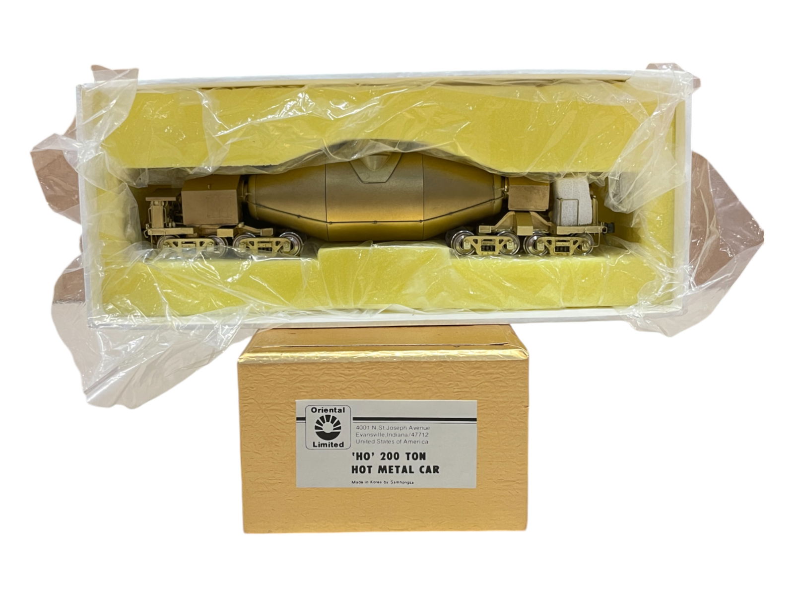 Oriental HO Brass 200 Ton Hot Metal Car (1 of 4)