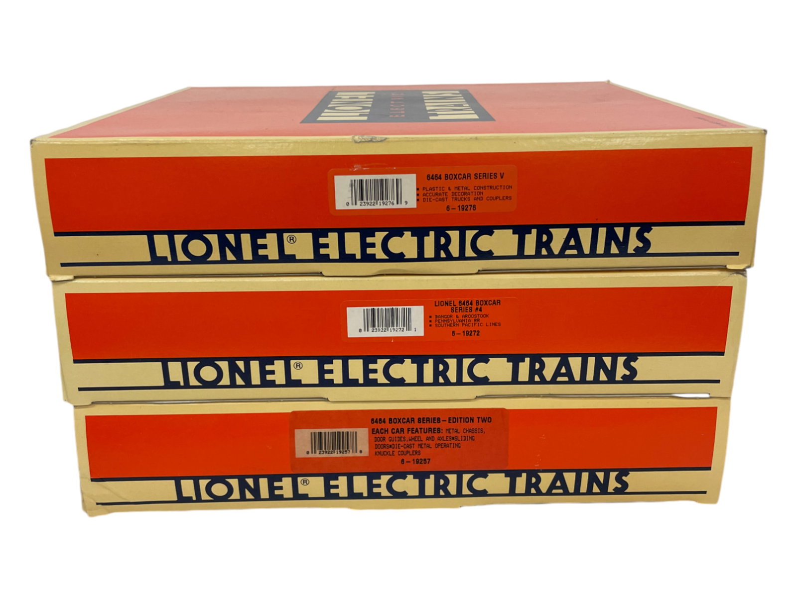 3 Lionel 6464 Boxcar Sets (1 of 2)