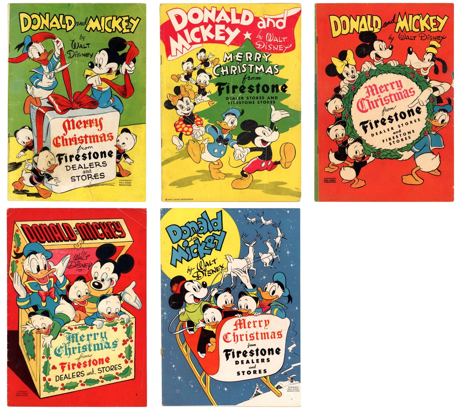 (5) Walt Disney Firestone Premiums (1 of 6)