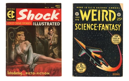 (2) E.C. Comics Books (Weird Science & Shock)