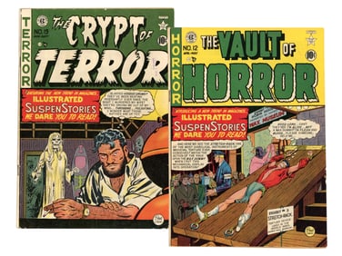 (2)  EC Horror Comic Books