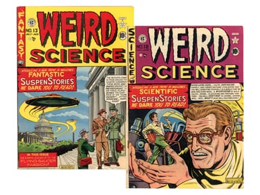 (2) EC Weird Science Comics Books