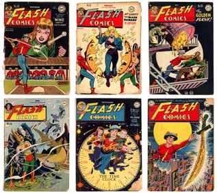 Golden Age DC Flash Comic Book Lot