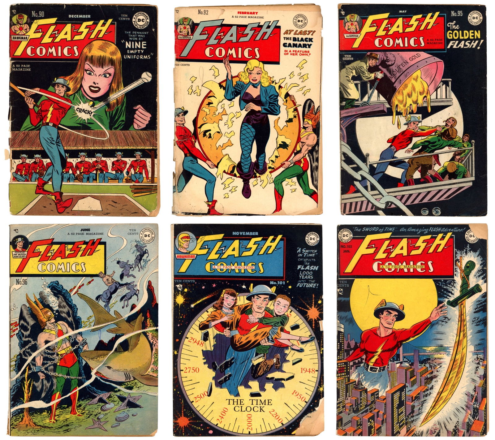 Golden Age DC Flash Comic Book Lot (1 of 7)