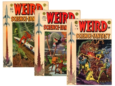 (3) EC Weird Science Fantasy Comic Issues