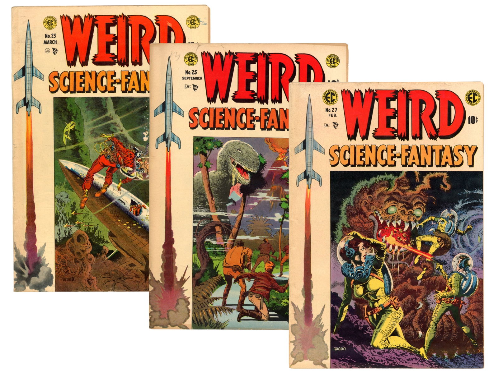 (3) EC Weird Science Fantasy Comic Issues (1 of 4)