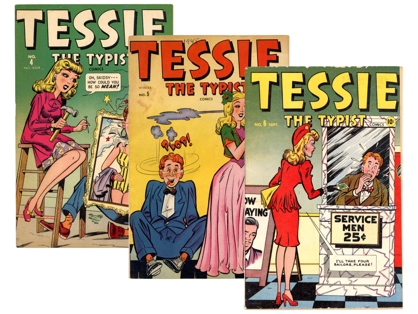 Timely Comics Tessie the Typist Issues 4-6 (1 of 4)