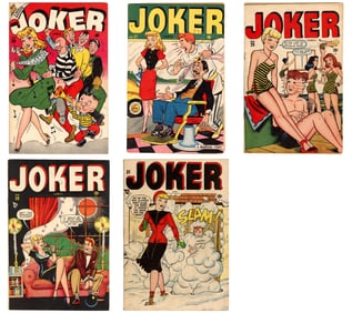 (5) Timely Comics Joker Comics Issues