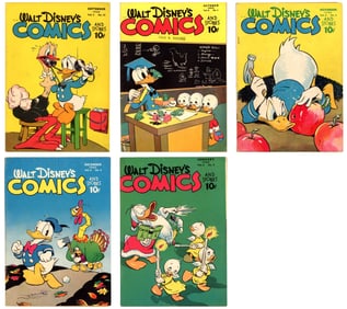 (5) Walt Disney Comics and Stories Issues