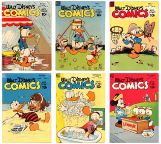 (6) Walt Disney Comics and Stories Issues