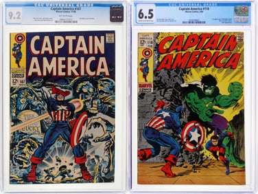 Captain America Lot of (2) CGC Graded Books