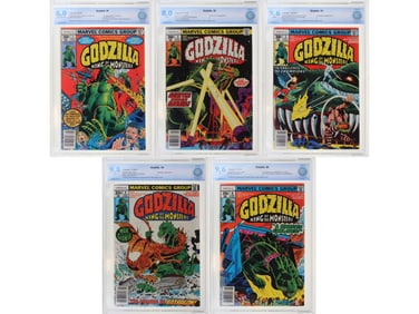 Godzilla #1-4, 6 CBCS Group, Marvel 1977-78