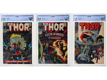 Thor #131, 136, 156 CBCS Group Marvel 1966-68