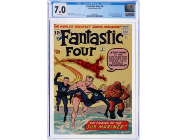 Marvel Comics Fantastic Four #4 CGC 7.0