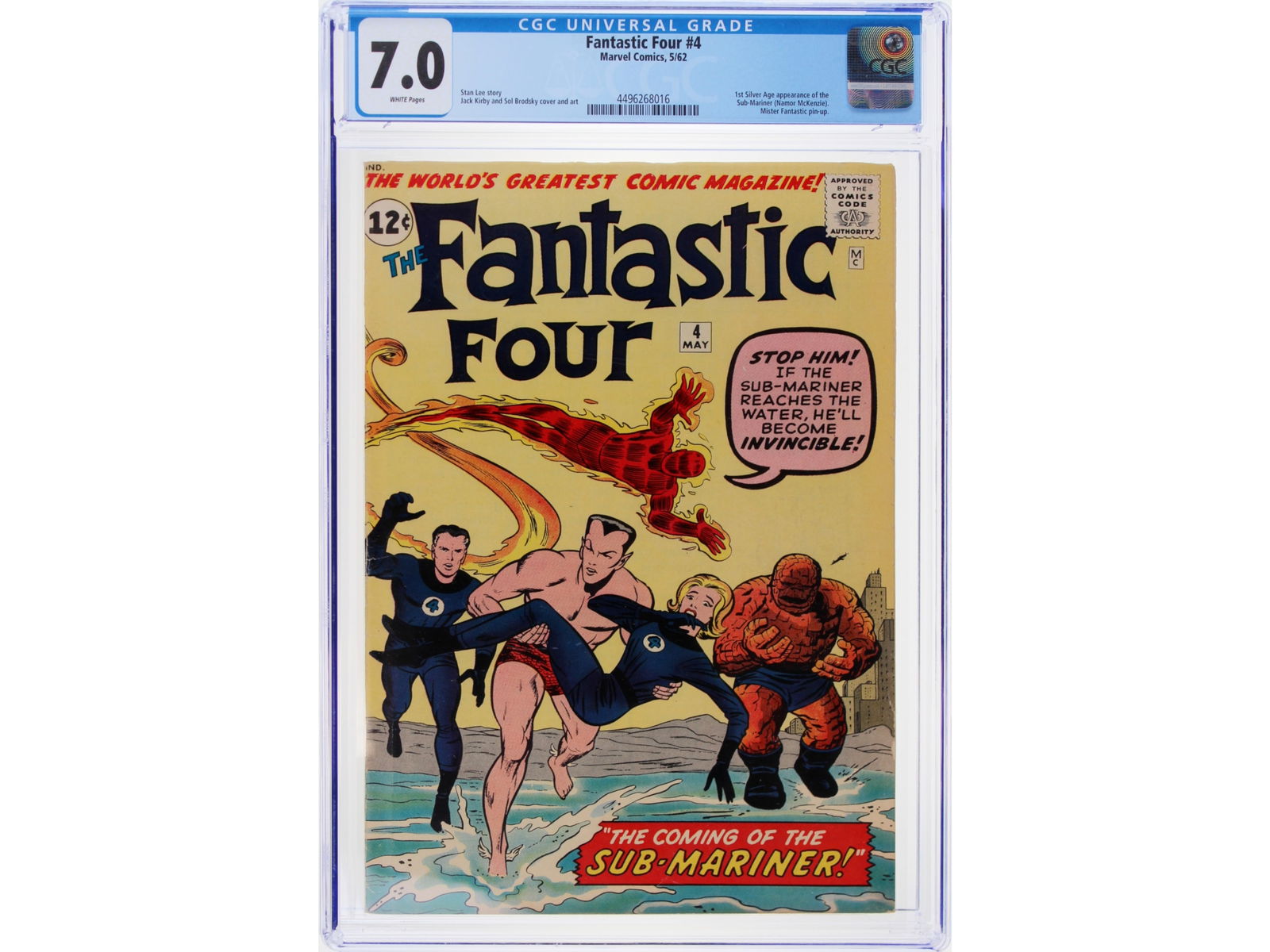 Marvel Comics Fantastic Four #4 CGC 7.0 (1 of 2)