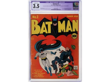 D.C. Comics Batman #2 CGC 3.5 RES