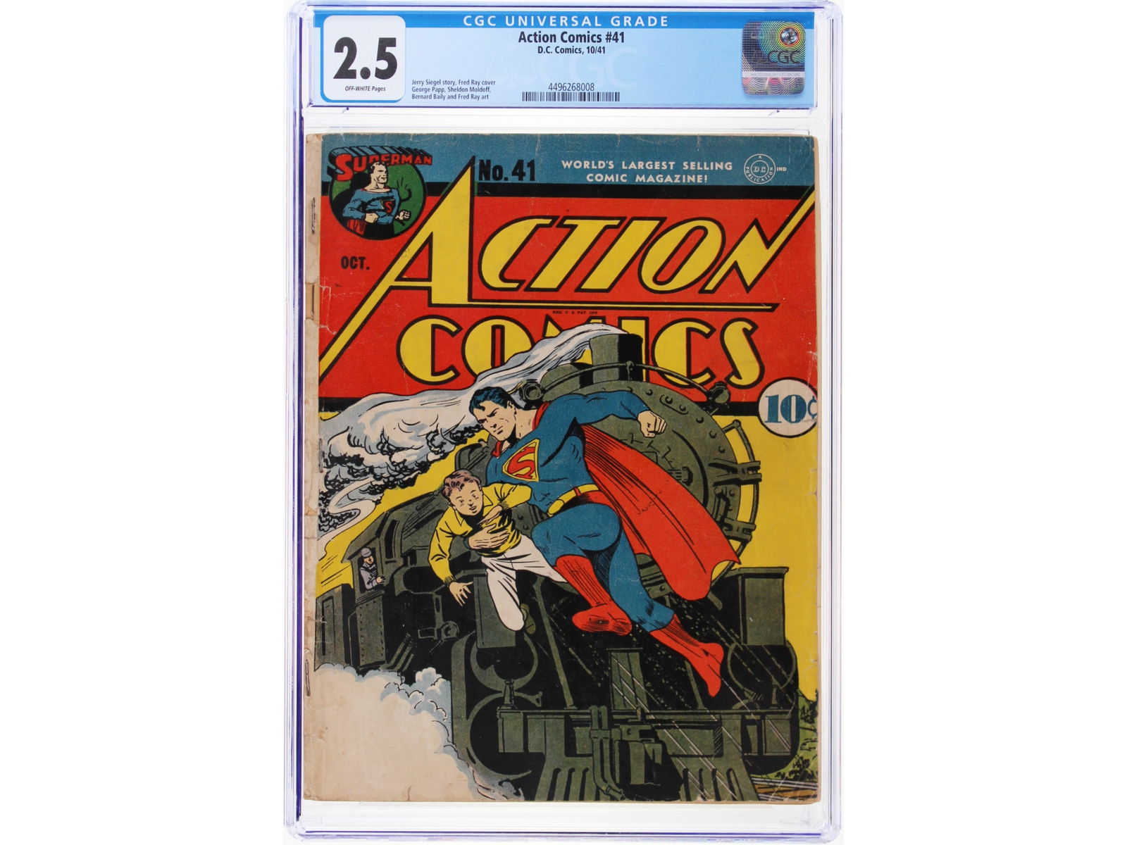D.C. Comics Action Comics #41 CGC 2.5 (1 of 2)