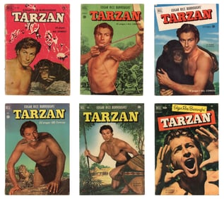(13) Dell Comics Tarzan Comic Issues 1950-56