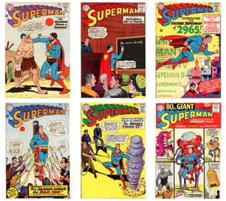 (60) Silver & Bronze Age Superman Comics
