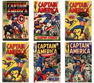 (12) Marvel Captain America Issues Incl. #100