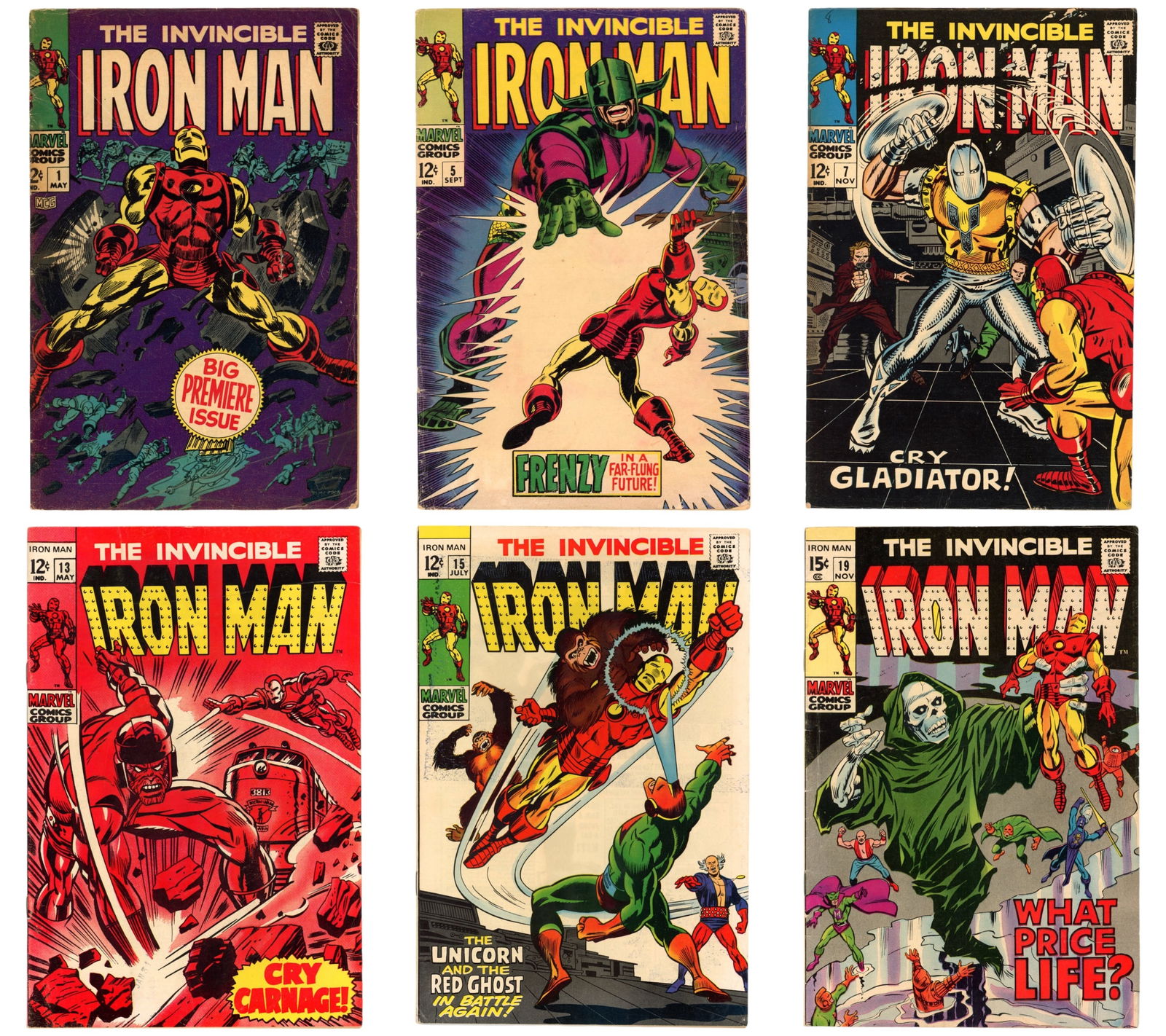 (10) Marvel Iron Man Issues Including #1 (1 of 2)